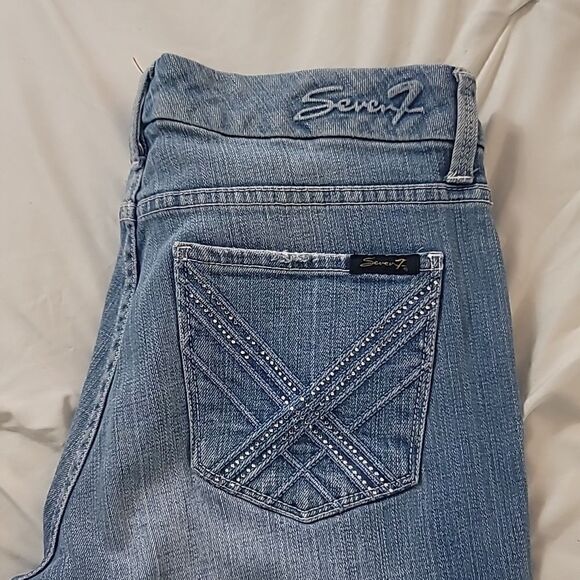 Seven7 Rhinestone Flare Jeans  - Picture 13 of 16
